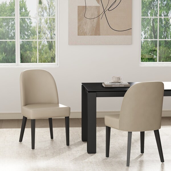 Manhattan Comfort Hillman Dining Chair in Sand - Set of 2 - DC087-SD