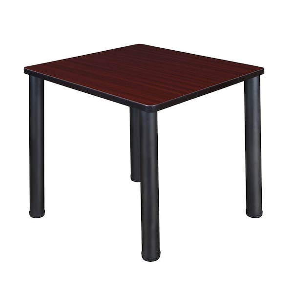 Kee Square Tables > Breakroom Tables > Kee Square & Round Tables, 30 W, 30 L, 29 H, Wood|Metal Top - TB3030MHBPBK