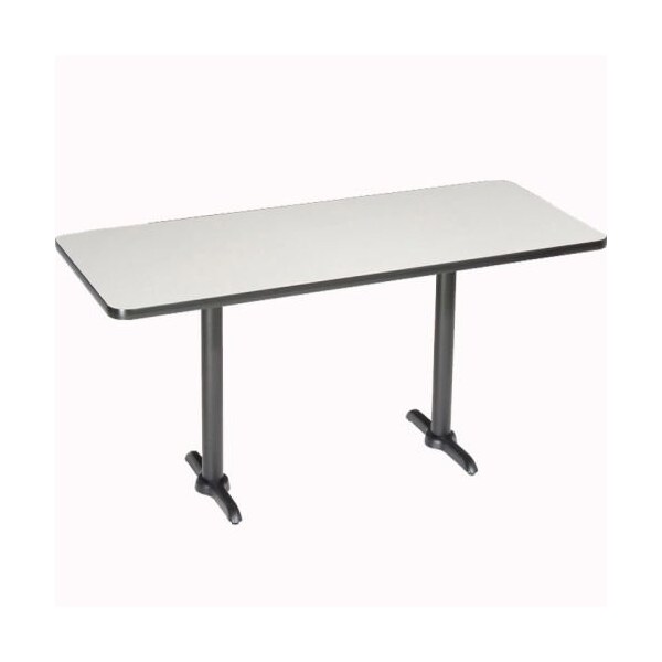 Interion By Global Industrial Bar Table, 30 in W, 72 in L, 42 in H - 695802GY