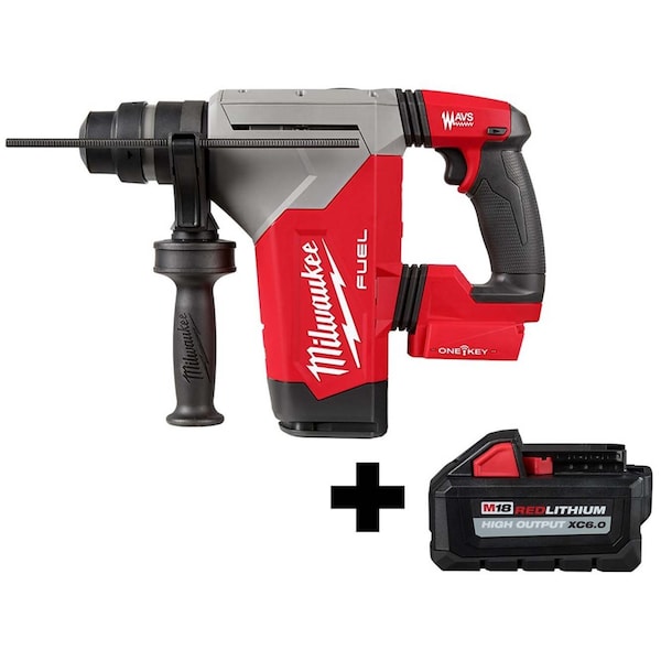 Milwaukee Tool M18 Cordless Rotary Hammer, 18 V, Includes Battery - 2915-20, 48-11-1865