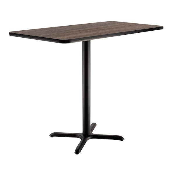 Interion By Global Industrial Bar Table, 30 in W, 48 in L, 42 in H - 695851CL