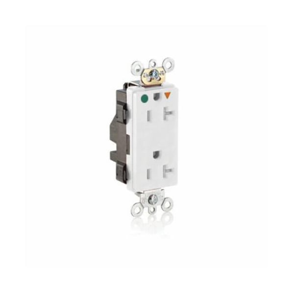 Leviton Electrical Receptacles 5-20R Lev Lok Hg Tr Ig Dec Recep Wht - MDT83-IGW