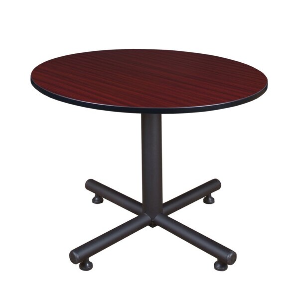 Kobe Round Breakroom Table, 48" W, 29" H, Mahogany - TKB48RNDMH