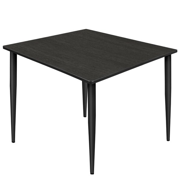 Regency Kahlo Square & Round Tables, 48 W, 48 L, 29 H, Wood, Metal Top, Ash Grey - TPL4848AGBK