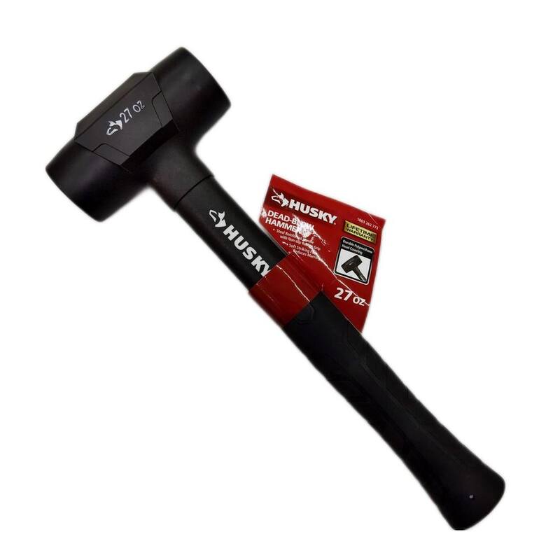 Husky 45 oz. Deadblow Hammer with 12 in. Rubber Handle - HDDB-45-HUSKY