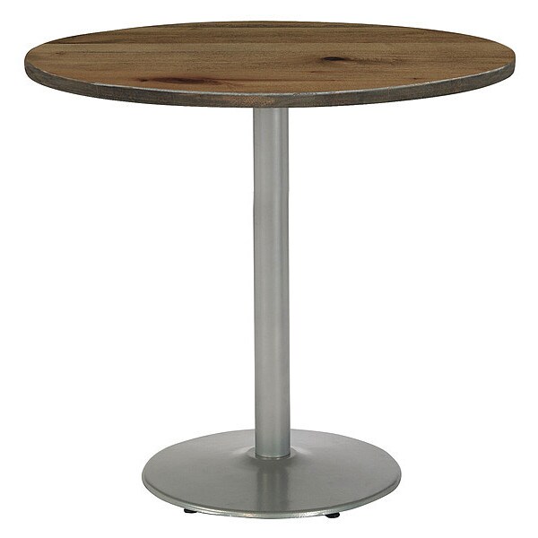 Kfi Round 42 W, 42 L, 41 H, Wood Top, Natural - T42RD-B1922SL-38-LFT-NA