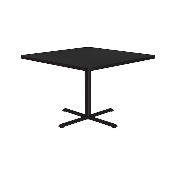 Correll Square Cafe Bistro and Breakroom Pedestal Table, 36" W, 36" L, 29" H, High Pressure Laminate Top - BXT36S-07