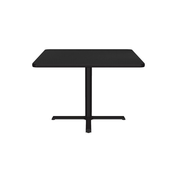 Correll Square Cafe Bistro and Breakroom Pedestal Table, 36" W, 36" L, 29" H, High Pressure Laminate Top - BXT36S-07