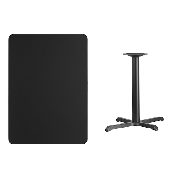 Flash Furniture Rectangle Laminate Table Top, 30" W, 42" L, 31.125" H, Laminate Top, Wood Grain - XU-BLKTB-3042-T2230-GG