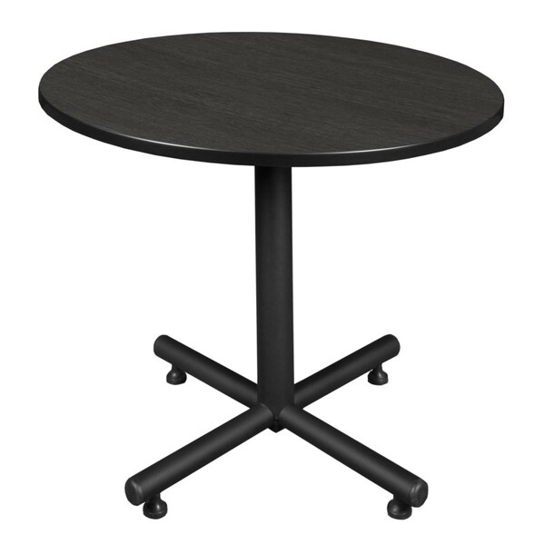 Regency Kobe Square & Round Tables, 42 W, 42 L, 29 H, Wood, Metal Top, Ash Grey - TKB42RNDAG
