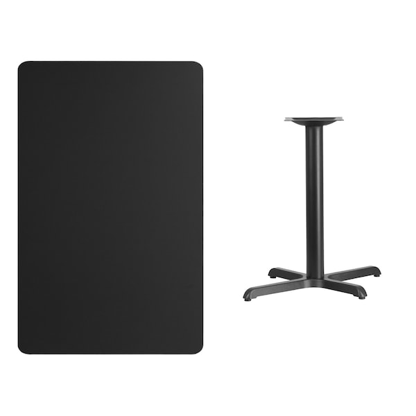 Flash Furniture Rectangle Laminate Table Top, 30" W, 48" L, 31.125" H, Laminate Top, Wood Grain - XU-BLKTB-3048-T2230-GG