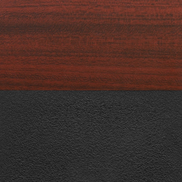 Kobe Round Tables > Breakroom Tables > Kobe Round Table & Chair Sets, Wood|Metal|Plastic Top, Mahogany - TKB48RNDMH47BK