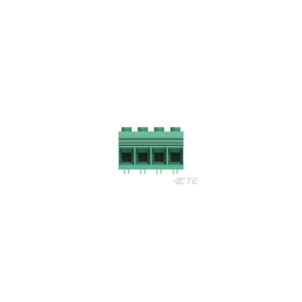 Te Connectivity Power Connector  15.0mm  Green  4 posn - 1986242-4
