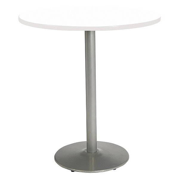 Kfi Round 48 W, 48 L, 42 H, HPL Top, Designer White - T48RD-B1930-SL-D354-38