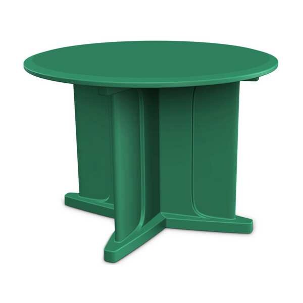 Cortech Circle Table, 48 in W, 48 in L, 29 in H, Polyethylene Top, Green - 66751GN