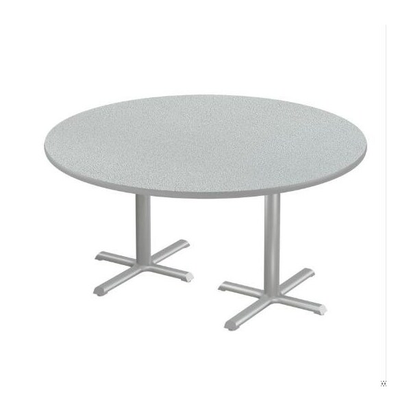 Correll Round Cafe Table, 60 in W, 60 in L, 29 in H, Particleboard Top, Gray Granite - SCT60R-15-98-13
