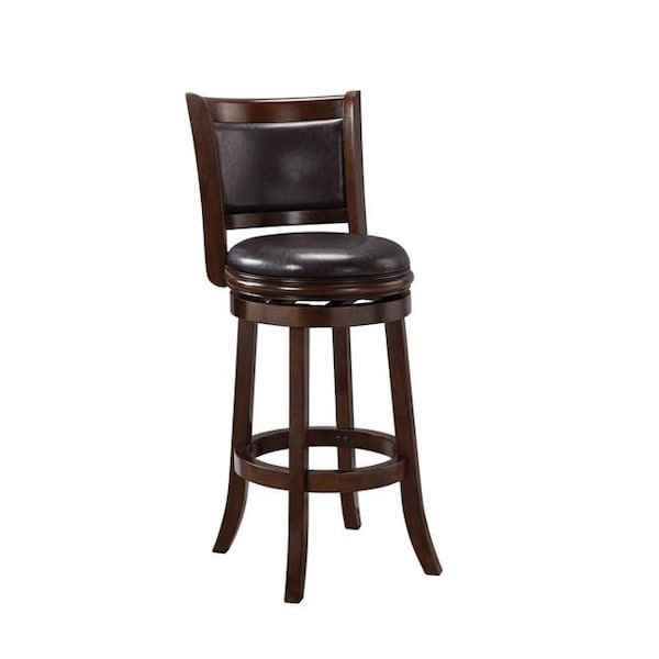 Boraam Boraam 46829 29 in. Augusta Swivel Stool; Cappuccino & Dark Brown - 46829