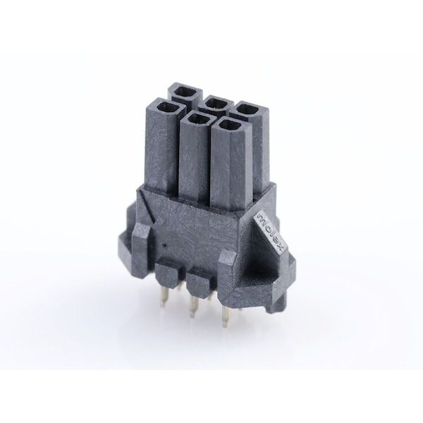 Molex Rectangular Power Connector, 6 Contact(S), Female, Solder Terminal, Receptacle - 447690601