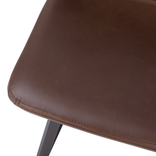 Flash Furniture 24" Chocolate Brown LeatherSoft Counter Stools, 2PK - CH-212069-24-DKBR-GG