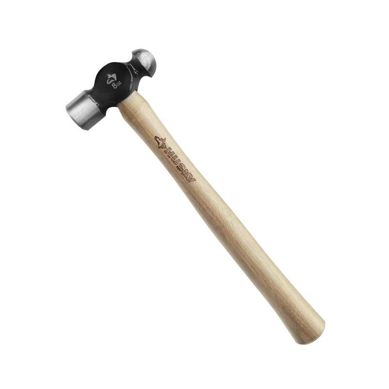 Husky 8 oz. Ball-Peen Hammer with Hickory Handle - 2021-8W-HUSKY