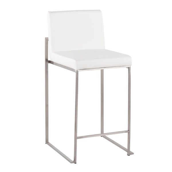 Lumisource Fuji High Back Counter Stool - Set of 2 PR - B26-FUJIHB SSW2