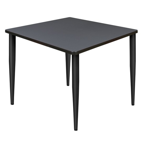 Regency Kahlo Square & Round Tables, 42 W, 42 L, 29 H, Wood, Metal Top, Grey - TPL4242GYBK