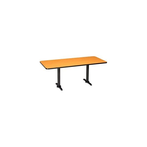 National Public Seating Interion Breakroom Table, 72"L x 36"W x 29"H, Oak - 695846OK
