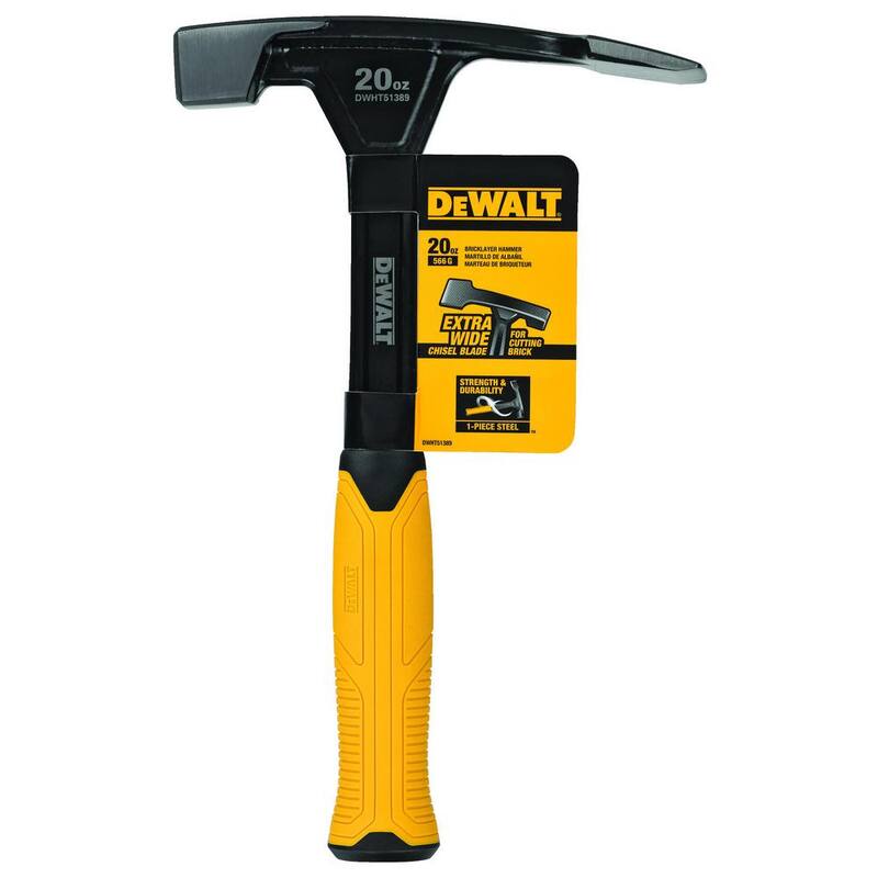 DEWALT 20 oz. Bricklayers Hammer with 9-7/8 in. Handle - DWHT51389