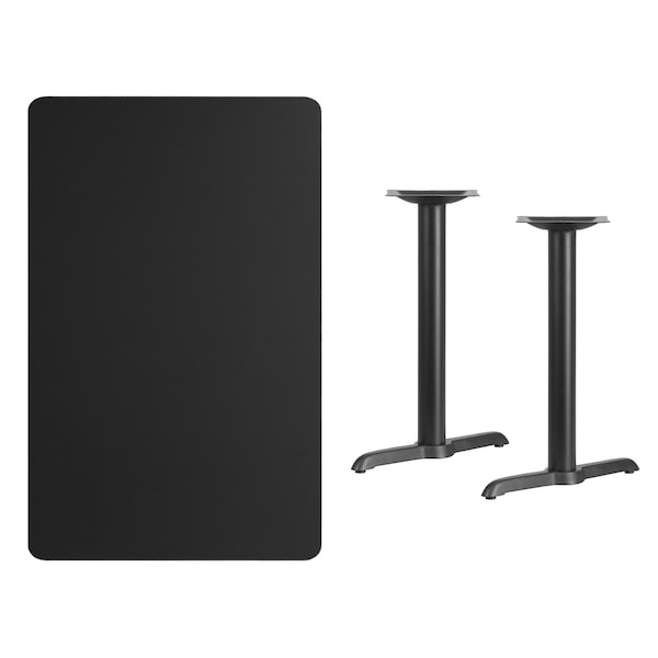 Flash Furniture Rectangle Laminate Table Top, 30" W, 48" L, 31.125" H, Laminate Top, Wood Grain - XU-BLKTB-3048-T0522-GG