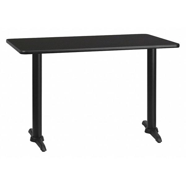 Flash Furniture Rectangle Laminate Table Top, 30" W, 48" L, 31.125" H, Laminate Top, Wood Grain - XU-BLKTB-3048-T0522-GG