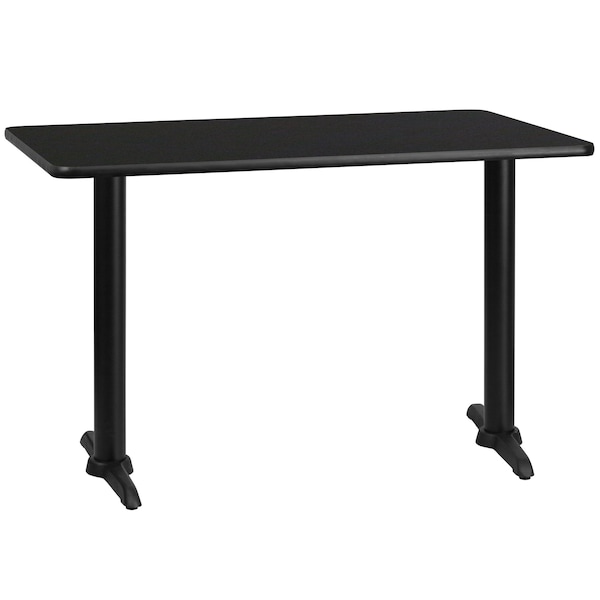 Flash Furniture Rectangle Laminate Table Top, 30" W, 48" L, 31.125" H, Laminate Top, Wood Grain - XU-BLKTB-3048-T0522-GG