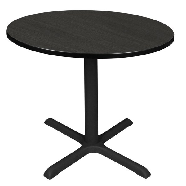 Regency Cain Square & Round Tables, 36 W, 36 L, 29 H, Wood, Metal Top, Ash Grey - TB36RNDAG