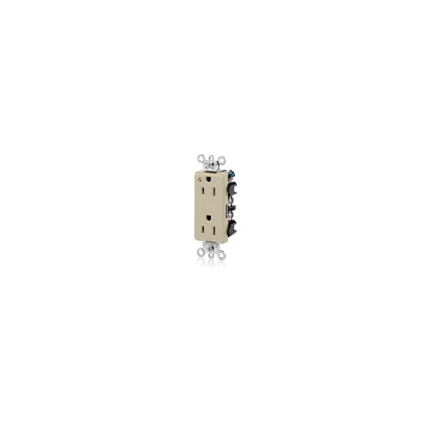 Leviton Electrical Receptacles 5-15R Dec Power Ind Hg Recep Ivory - 16262-PLI