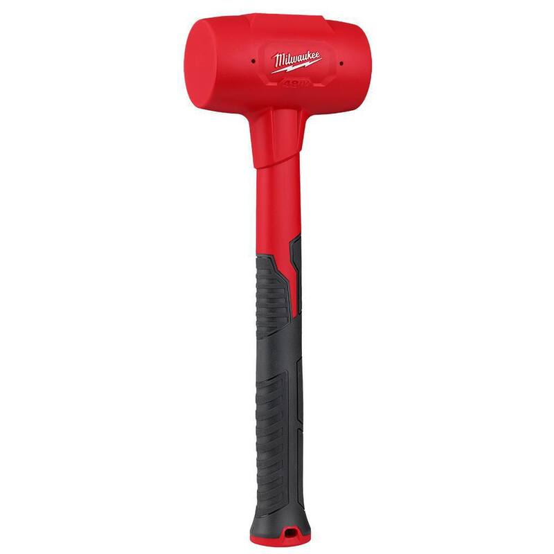 Milwaukee 48 oz., 16 oz., 28 oz., and 32 oz., Dead Blow Hammer Kit (4-Piece) - 48-22-9151-48-22-9140-48229150-48229141