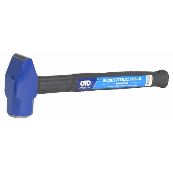 Otc 3 lb, 16 in Long Cross Pein Hammer, Indestructib - OTC5792ID-316
