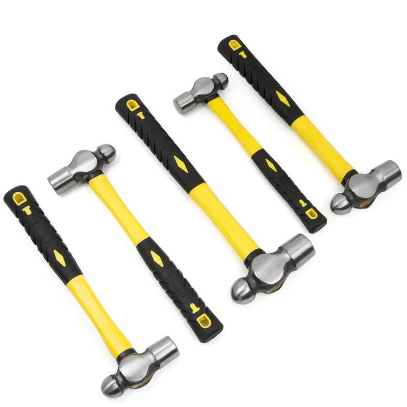 Stark Multi-Purpose Ball Pein Hammer Set with Fiberglass Handle (5-Piece) - 15200-H1