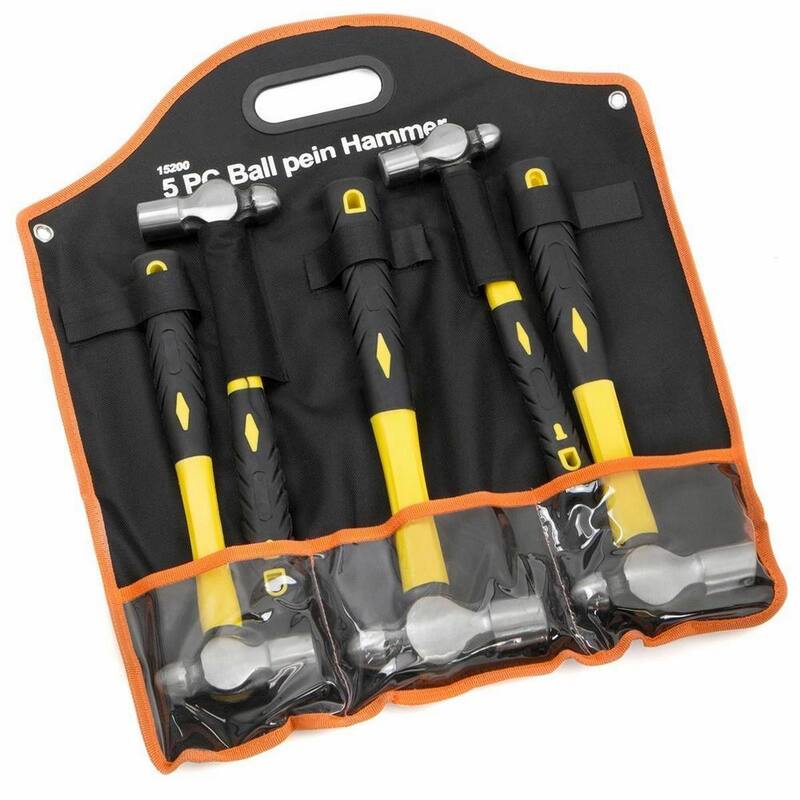Stark Multi-Purpose Ball Pein Hammer Set with Fiberglass Handle (5-Piece) - 15200-H1
