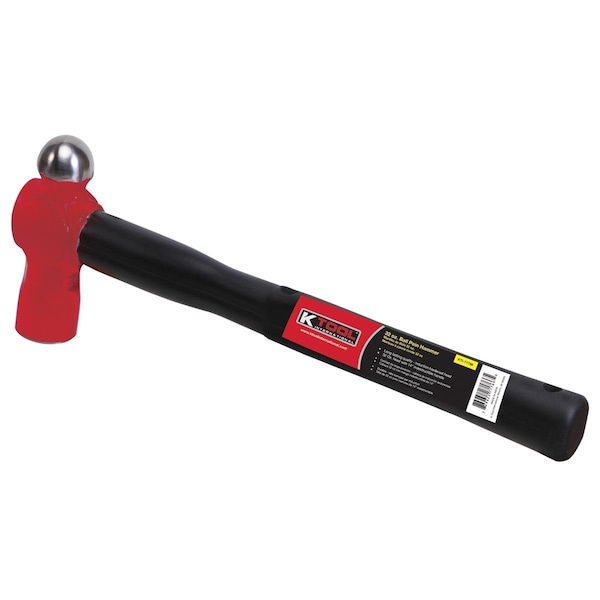 K-Tool International Ball Peen Hammer, 32 oz. - BPID/32/14