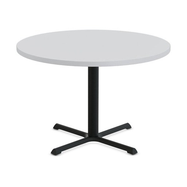 Special-T Table, Round, 42in Dia x 42in, Black Base/Gray Top - SCTSTAR242BHBGR