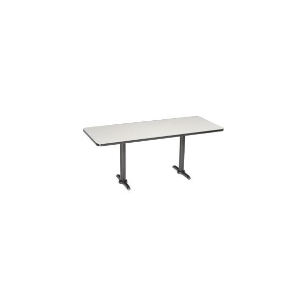 National Public Seating Interion Breakroom Table, 72Lx30W, Gray - 695671GY