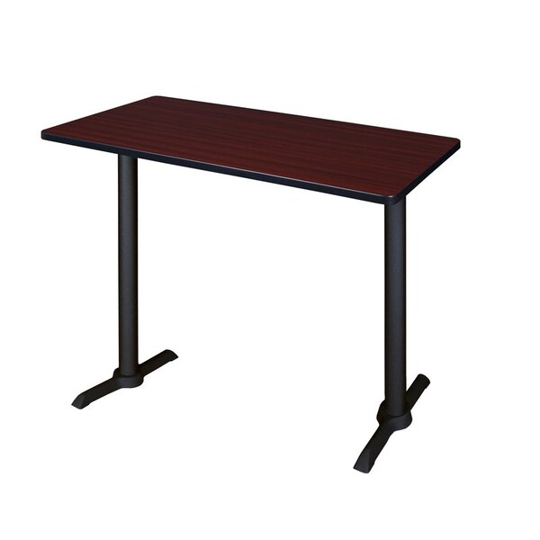Cain Rectangle Tables > Training Tables > Cain CafÃ© Training Tables, 48 W, 24 L, 42 H, Wood|Metal Top - MCTRCT4824MH