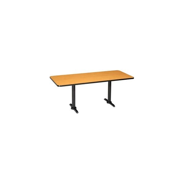 National Public Seating Interion Breakroom Table, 72"L x 30"W, Oak - 695671OK