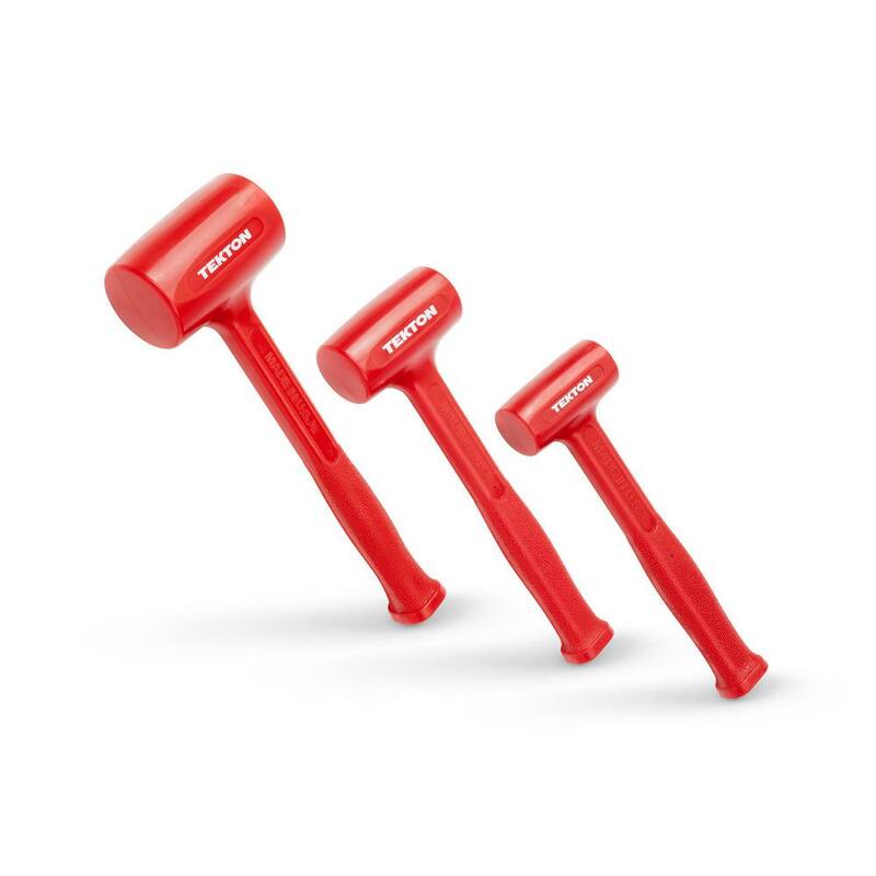 TEKTON 13, 21, 39 oz. Dead Blow Hammer Set (3-Piece) - HDB93001