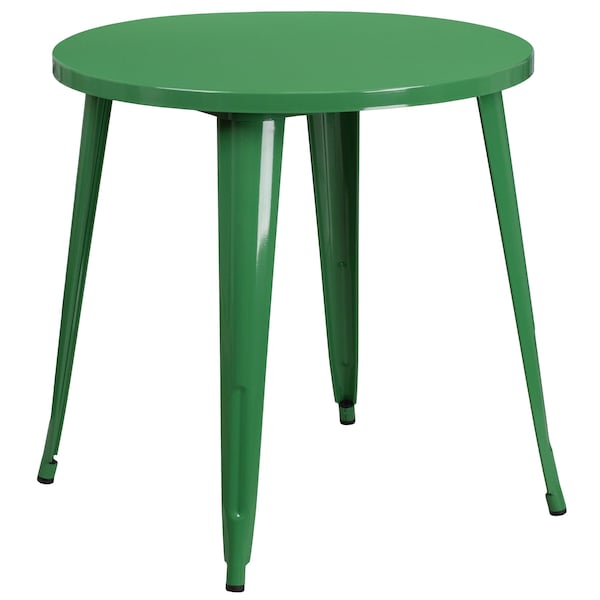 Flash Furniture Green Metal Set, 30RD - CH-51090TH-2-18ARM-GN-GG