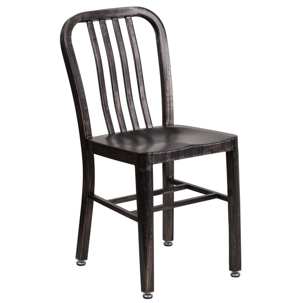 Flash Furniture Round 30" W, 30" L, 29.5" H, Metal Top, Gold - CH-51090TH-4-18VRT-BQ-GG