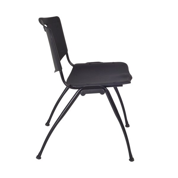 Cain Square Tables > Breakroom Tables > Cain Square Table & Chair Sets, Wood|Metal|Plastic Top, Grey - TB4848GY47BK