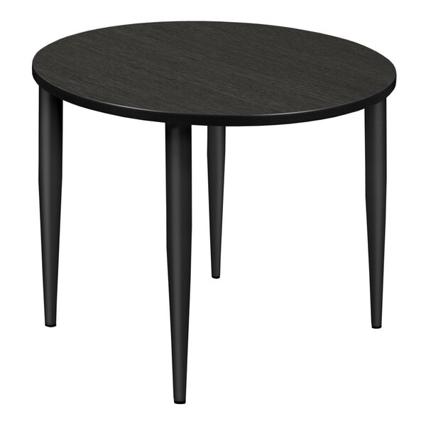 Regency Kahlo Square & Round Tables, 36 W, 36 L, 29 H, Wood, Metal Top, Ash Grey - TPL36RNDAGBK
