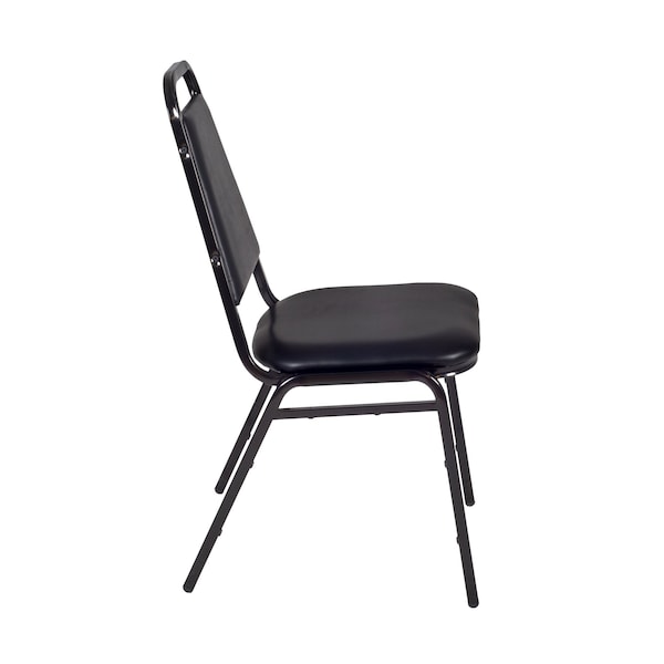 Kobe Square Tables > Breakroom Tables > Kobe Square Table & Chair Sets, Wood|Metal|Vinyl Top, Maple - TKB4848PL29BK