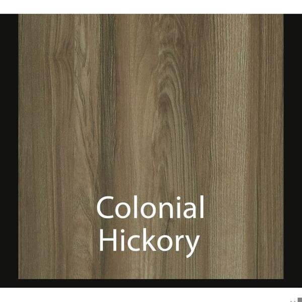 Correll Round Cafe Table, 42 in W, 42 in L, 42 in H, Particleboard Top, Colonial Hickory - SXB42R-53-98-53