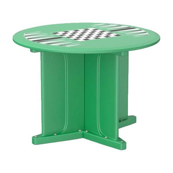 Cortech Circle Table, 42 in W, 42 in L, 29 in H, Polyethylene Top, Green - 66749GNGT